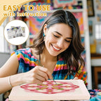 Doodlream Mandala Flower DIY Punch Needle Embroidery Kit - Image 3
