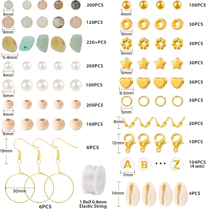 Funtopia Jewelry Making Kit for Adults, Jewelry Making Supplies Gemstone - Image 6