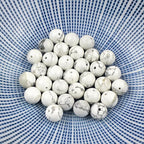 MJDCB AAAA Natural Stone Beads White Howlite Turquoise Round Loose Beads - Image 6