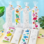 Cinrobiye 24 Pack DIY Ice Pop Sleeve Craft Kit, Color Your Own Reusable - Image 3