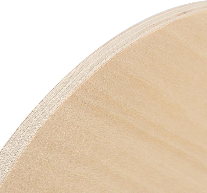 SHEUTSAN 24 PCS 6 x 6 Inch Blank Wood Circles, 1/4 Inch Thick Unfinished Wood - Image 3