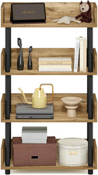 Furinno TURN-N-TUBE 4-Tier Display Shelf, Storage Shelves, Book Shelf, Open - Image 5