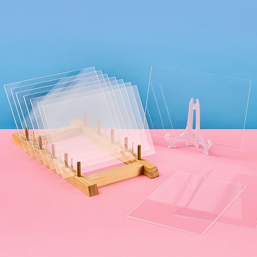 OMTech 10 Pack Clear Acrylic Sheets, 12x8 Inch Plexiglass Sheets - Image 7
