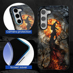 Case for Samsung Galaxy S23 Plus Case, Halloween Witch Moon Stained Glass - Image 2