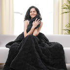 Drewin Weighted Blanket Queen Size 15lbs, Dual Sided Soft Cozy Jacquard by Home