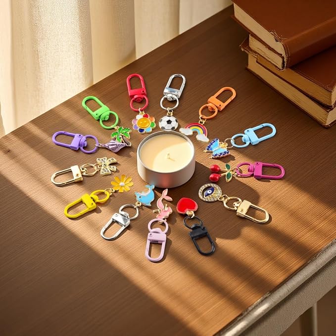 KJML DIY Keychain clip 60pcs Swivel Snap Lobster Claw Keychain Clasps Lanyard - Image 5
