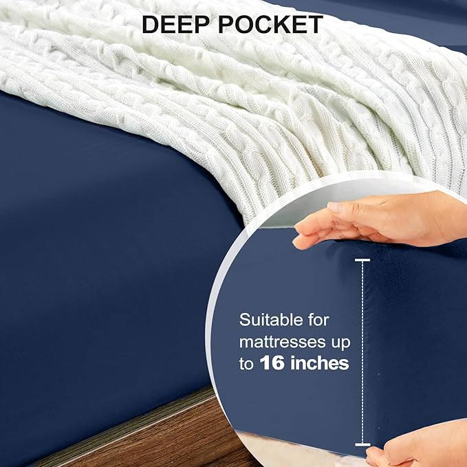 FreshCulture Queen Fitted Sheet Only 2 Pack - Image 4