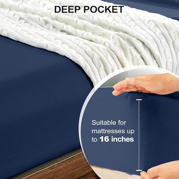 FreshCulture California King Fitted Sheet Only - Image 4