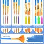 ESRICH Paint Brushes Set, 12 Sizes Paint Brush - Image 4