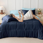 JOLLYVOGUE Twin Comforter Set, Ultra-Soft Bed in a Bag Twin Size 5 Pieces - Image 6