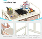 Giantex 10 Drawers Rolling Cart, Classroom Organizers, Storage Cart - Image 7