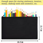 ZeeDix Canvas Zipper Pouch Bulk – 8.3 x 5 Inches Cotton Canvas Pouches - Image 2