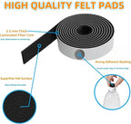 Felt Strips with Adhesive Backing – Furnigear Heavy Duty Cuttable Felt Tape - Image 4