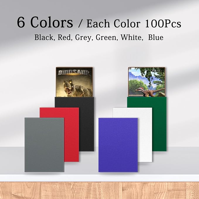 600PCS Card Sleeves for Collectable Gaming Cards, Matte Card Protectors Sleeves - Image 2