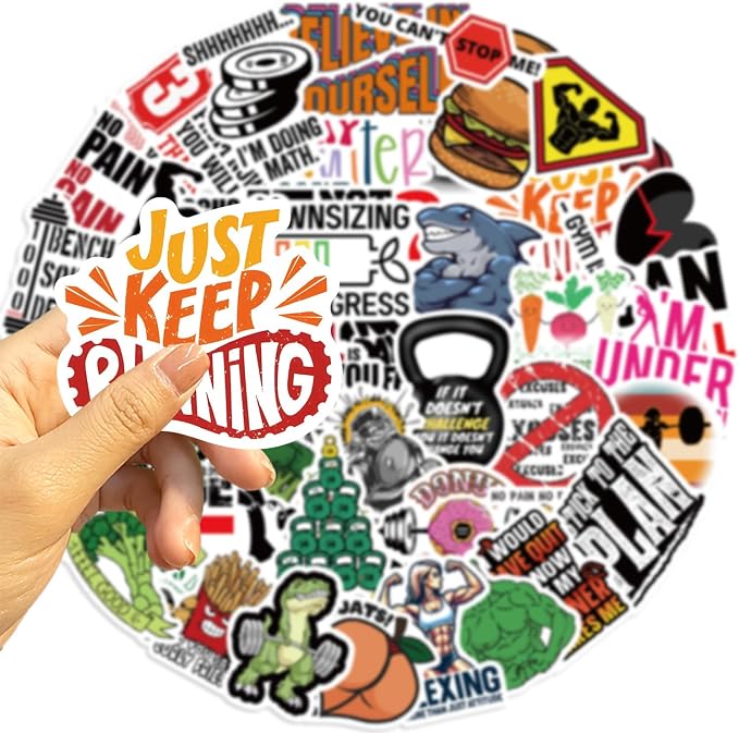 Inspirational Fitness Stickers Bulk - Image 4