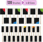 Bates Foam Paint Brushes, 120 Pack, Sponge Brushes - Image 2