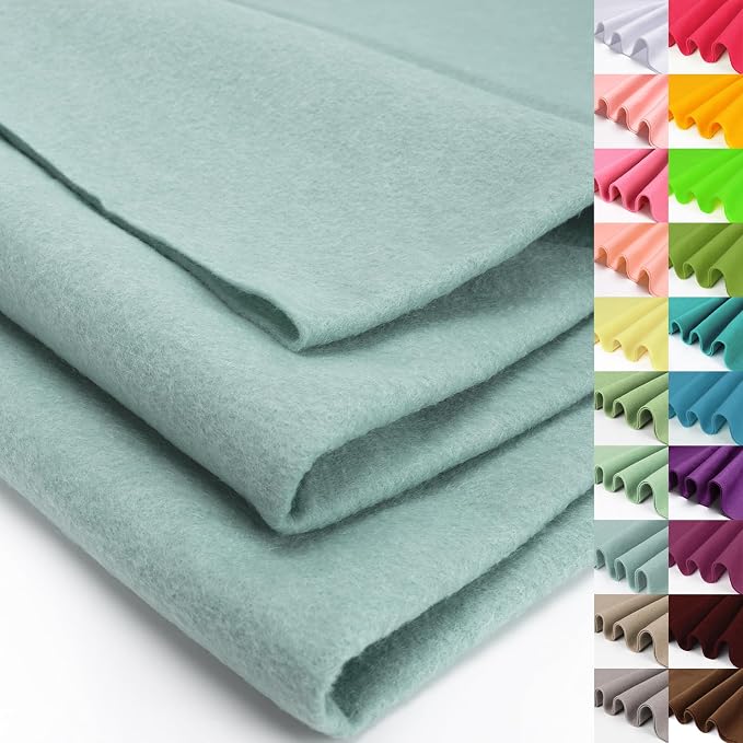 XSEINO Soft Felt Fabric, Large Single Piece, 36x108 Inch, 1.4mm Thick Ice Blue by XSEINOiscreating%EF%BC%81