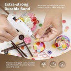 MATUFF Brown Hot Glue Sticks Mini 0.27" x 5.9 inches, Hot Melt Mini Colored - Image 5