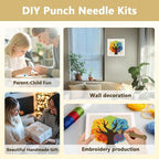 Doodlream Colorful Tree DIY Punch Needle Embroidery Kit - Image 4