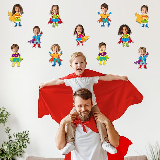 48Pcs Super Themed Cutouts Bulletin Board Decorations Hero Theme Paper Cut Outs - Image 5