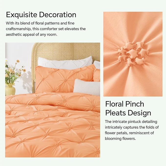 BEDELITE Apricot Twin Comforter Set - Image 4