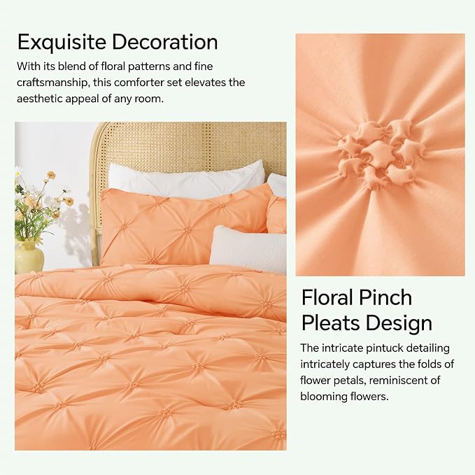 BEDELITE Apricot King Size Comforter Set - Image 4