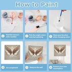 hkejoi Paint by Numbers Kit for Adults Beginner, Wing Paint by Numbers - Image 8