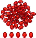 MECCANIXITY 50Pcs Acrylic Oval Gems 13x18 mm Flat Back Artificial Rhinestones by MECCANIXITY