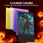 600 Count Card Sleeves for Trading Cards, 6Colors Deck Card Sleeve, Premium - Image 6