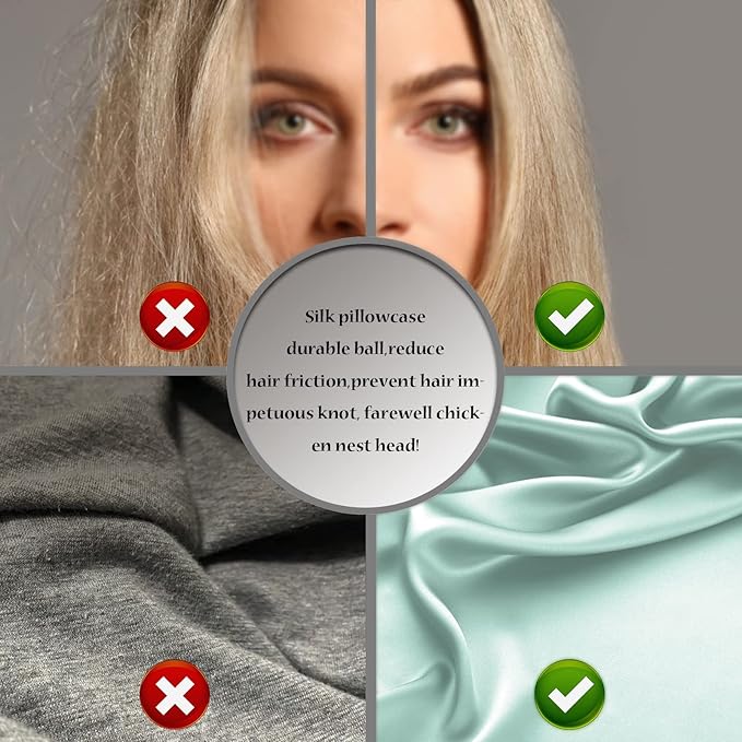 Silk Pillow Cases 2 Pack, Soft Breathable and Sliky Queen Size Pillow Cases Set - Image 5