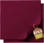 Wine Red Soft Felt Sheets for Crafts, 1.6mm Thick, Handmade Crafts, DIY Projects by Grainear