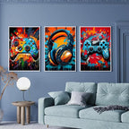 VeGuude Diamond Painting Kits for Adults, DIY Gaming Equipment 3 Pack Diamond - Image 7