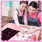 HunnmingRe 20 Pcs 10''x10'' Pink Ribbons Quilting Fabric Square Breast Cancer - Image 3
