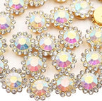 200 PCS 12MM Crystal Glass Sew on Rhinestones Jewels Gems by Unknown