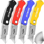 JETMORE 4 Pack Folding Utility Knife Box Cutter Mat Cutter by Jetmore