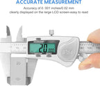 Digital Caliper Measuring Tool, IP54 Waterproof Electronic Micrometer Caliper - Image 7