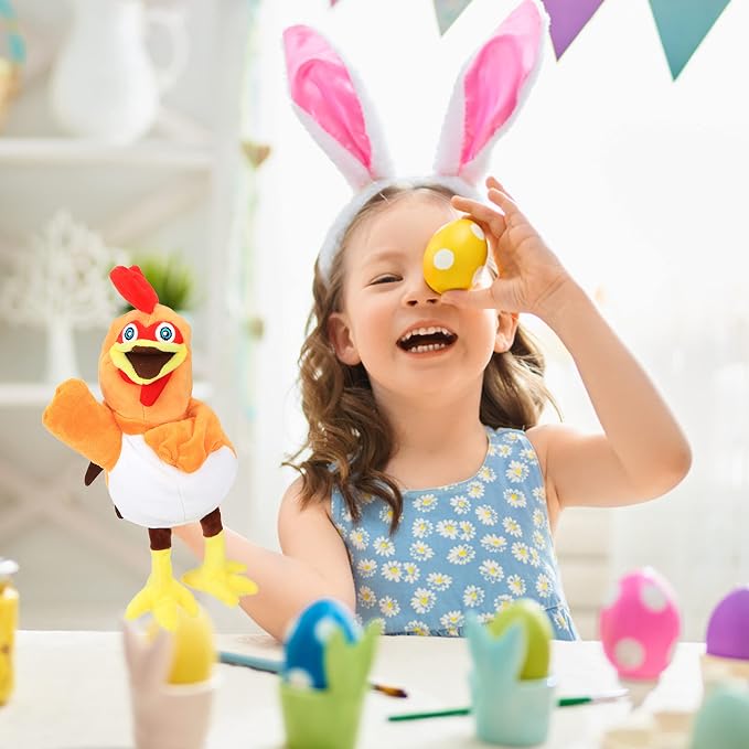 Easfan Chicken Hand Puppet Plush Animal Toy - Image 2