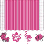 Tintnut Pink Permanent Vinyl 8pcs 12x10in Mulberry Pink Adhesive Vinyl | Solid by Tintnut
