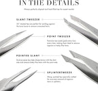 Tweezerman Micro Mini Slant & Point Tweezer Set - Image 3