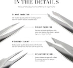 Tweezerman Rose Gold Petite Point and Slant Set - Image 4