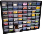 Akro-Mils 64-Drawer Plastic Storage Cabinet, 20-Inch W x 6-Inch D x 16-Inch H | - Image 12