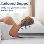 CozyLux Pillows Standard Size Set of 2, Soft Supportive Down Alternative Bed - Image 3