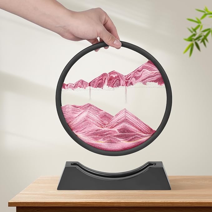 Wai Danie Moving Sand Art Picture 3D Hourglass Deep Sea Sandscape Liquid Motion - Image 3