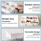 CraftGenes Craft Organizers and Storage, 10QT 4-Layer Durable Sewing Organizer - Image 4