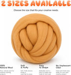 3.53oz Wool Roving: Needle Felting Wool White Roving Wool Felting Supplies Pure - Image 7