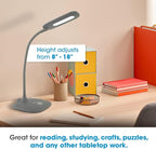 OttLite Soft Touch LED Desk Lamp, 3 Brightness Settings - Image 2