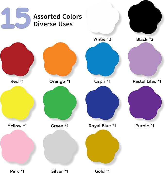 QuuCut Heat Transfer Vinyl Bundle: 15 Pack 12" x 10" Sheets, Rainbow HTV - Image 2