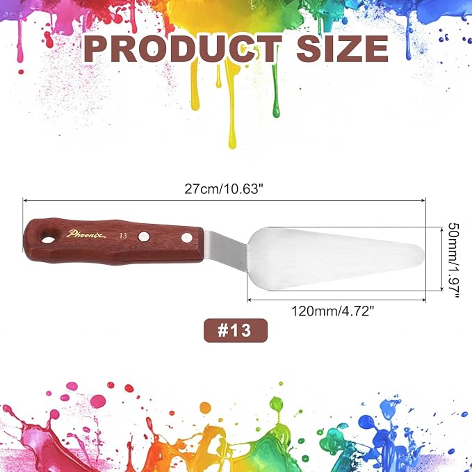 MECCANIXITY Pack of 1 Large Palette Knife No.13, 10.6" Long Palette Knives - Image 2