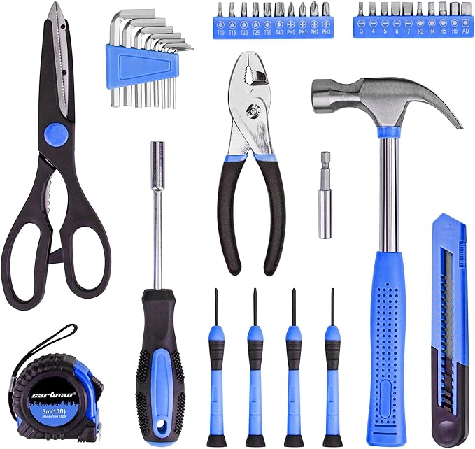 CARTMAN 39-Piece Household Tool Set, DIY projects, furniture setup, and daily - Image 2