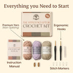 Crochet Kit for Beginners, 3 Easy Projects, Absolute Beginner Starter Kit | - Image 4